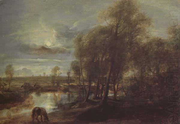 Landscape by Moonlight (mk43), Peter Paul Rubens